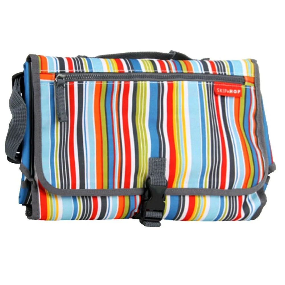 Skip Hop Changing Station Baby Portable Diaper Changing Pad Organizer Striped